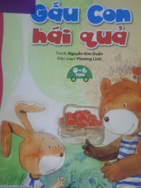 Image of Gấu con hái quả